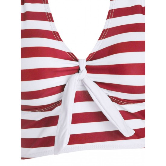   Strap Stripes CrissCross Bikini