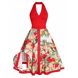 Red  Pin-Up Girls Romper & Skirt