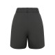 Dark Gray  Solid Vintage Shorts