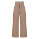  Solid Hight Waist Wideleg Pants