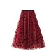  Heart High Waist Swing Skirt