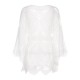 White  Lace Hollow Hedging Cover-up