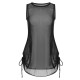  Solid Wrap Translucent Drawstring Cover-Up